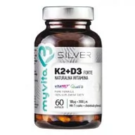 Suplementy naturalne - MyVita SILVER Silver Witamina K2+D3 Forte 100Mcg 60 Kaps. - miniaturka - grafika 1