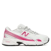 Buty dla dziewczynek - Sneakersy New Balance G7407CK Biały - miniaturka - grafika 1