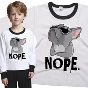 Piżamy dla dziewczynek - Piżama dziecięca Pies Buldog Francuski Nope Foch 86/92 - VoloDonum - miniaturka - grafika 1