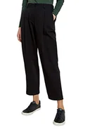 Spodnie damskie - People Tree Spodnie damskie Helka Tapered Casual, Czarny, 38 PL - miniaturka - grafika 1