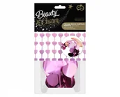 Obrusy i serwetki - Godan Kurtyna B&C Serca matowa fioletowa 100x200 cm - miniaturka - grafika 1