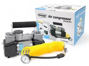 AMiO Kompresor samochodowy acomp-4 metalowy 2 cylindry 12v hq AMI-01136 - Sprężarki i kompresory - miniaturka - grafika 1