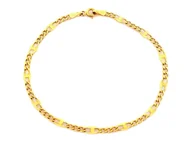 Bransoletki - Bransoleta złota Au 585 Figaro - miniaturka - grafika 1