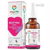 Włosy, skóra, paznokcie - MyVita SILVER BIOTYNA 100% 2500MCG 30ML - miniaturka - grafika 1