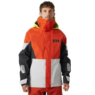 Kurtki męskie - Męska kurtka żeglarska Helly Hansen Newport Regatta Jacket patrol orange - S - miniaturka - grafika 1