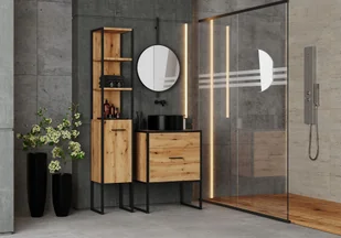 Meble łazienkowe Loft zestaw do łazienki Aura - Meble łazienkowe - miniaturka - grafika 1