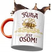 Kubki - Kubek Pomarańczowy Dla Kuby Kolegi Męża Prezent z Nadrukiem ze Zdjęciem + Opakowanie na prezent (wzór 03) - miniaturka - grafika 1