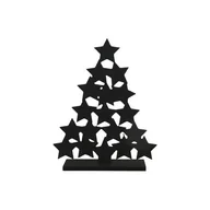 Ozdoby bożonarodzeniowe - Figurka drewniana choinka 32 x 41 cm czarna - miniaturka - grafika 1