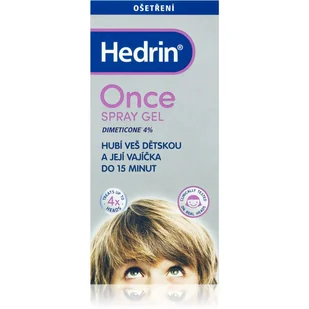 Hedrin Once żel w sprayu ochrona przeciw wszom 100 ml - Problemy skórne - miniaturka - grafika 1