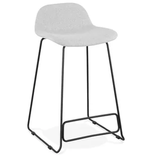 Kokoon Design Hoker Vancouver Mini jasnoszary nogi czarne BS02750LGBL - Taborety i hokery - miniaturka - grafika 1