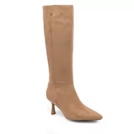 Kozaki damskie - Kozaki Nine West MAIDA ZL23003-2CC Beżowy - miniaturka - grafika 1