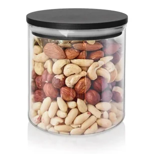 Pojemnik na produkty sypkie szklany z pokrywką i uszczelką 450 ml - Pojemniki kuchenne - miniaturka - grafika 1