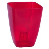 Donice - Osłonka STORCZYK KWADRATOWY 13 transparent czerwony - miniaturka - grafika 1