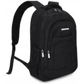 Plecaki szkolne i tornistry - Plecak Męski Szkolny Czarny Sportowy A4 Zagatto - miniaturka - grafika 1