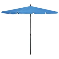 Parasole ogrodowe - vidaXL Parasol ogrodowy na słupku, 210x140 cm, lazurowy 315550 - miniaturka - grafika 1