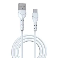 Kable USB - Devia Kabel Kintone USB - USB-C 1,0 m 2,1A biały - miniaturka - grafika 1