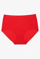 Majtki damskie - Czerwone Majtki Bezszwowe Siateczkowe Kolavienna - miniaturka - grafika 1