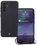 Etui i futerały do telefonów - Bizon Silikonowe etui z pierścieniem magnetycznym Case Silicone Magnetic Sq do Galaxy A56 5G, czarne - miniaturka - grafika 1