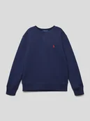 Swetry dla chłopców - Bluza z wyhaftowanym logo i efektem melanżu - miniaturka - grafika 1