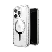 Etui i futerały do telefonów - Speck Gemshell Grip + MagSafe - Etui do iPhone 15 Pro (Clear / Chrome Finish) - miniaturka - grafika 1
