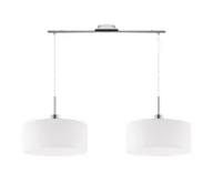 Lampy sufitowe - Eglo - Żyrandol na lince TUNJA 2xE27/60W/230V biały - miniaturka - grafika 1