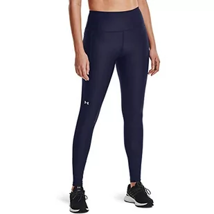 Under Armour Damskie legginsy HeatGear Armour High No-Slip Waistband Pocketed Leggings Heatgear Armour High Waisted Pocket niebieski granatowy (Midnight Navy (410)/biały M - Legginsy - miniaturka - grafika 1