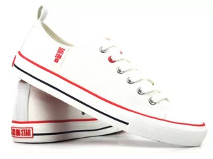 Trampki męskie klasyczne - BIG STAR JJ174062, białe - Big Star - Trampki męskie - miniaturka - grafika 1