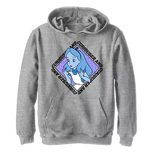 Disney Alice Face chłopięca bluza z kapturem, Sportowa wrzosowa, L - Bluzy dla chłopców - miniaturka - grafika 1