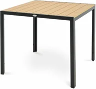 Stoły ogrodowe - Stół ogrodowy 90 x 90 cm Pesaro - Beżowy - miniaturka - grafika 1