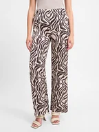 Spodnie damskie - JOOP! Spodnie Kobiety wiskoza brązowy wzorzysty, 34 - miniaturka - grafika 1