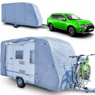 Akcesoria motoryzacyjne - Pokrowiec Plandeka Na Przyczepę Kempingową 440-470 Wersja Europejska Pasy - miniaturka - grafika 1