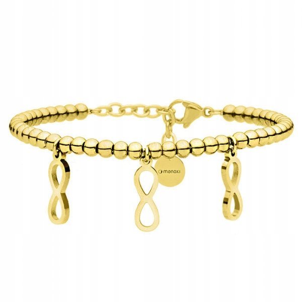 Złota Bransoletka Damska Symbolem Nieskończoności