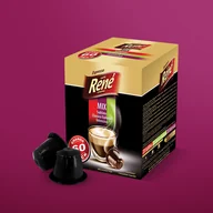 Kawa w kapsułkach i saszetkach - Rene Mix kapsułki do Nespresso - 60 kapsułek - miniaturka - grafika 1