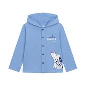 Bluzy i sweterki niemowlęce - Bluza dla dziecka do 2 lat, z psem, niebieska - miniaturka - grafika 1