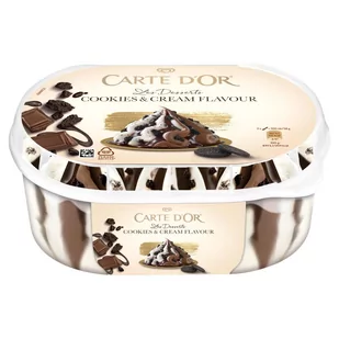 Carte D'Or Les Desserts Lody o smaku ciasteczkowo-śmietankowym i lody czekoladowe 825 ml - Lody i desery lodowe - miniaturka - grafika 1
