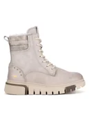 Botki damskie - Mustang Botki 1502-601-243 Szary - miniaturka - grafika 1