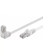 Patchcordy - Kabel Lan Patchcord Cat 5E F/utp 1x90 Biały 2m - miniaturka - grafika 1