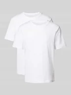 Koszulki męskie - T-shirt w jednolitym kolorze w zestawie 2 szt. - miniaturka - grafika 1
