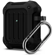 Akcesoria do słuchawek - Apple SPIGEN SPIGEN TOUGH ARMOR Etui ochronne do AIRPODS czarne 13721 - miniaturka - grafika 1