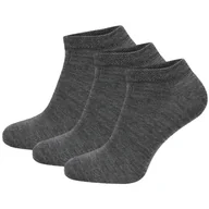 Skarpetki męskie - Skarpetki Zulu Diplomat Merino Low 3-pack Rozmiar skarpet: 35-38 / Kolor: jasnoszary - miniaturka - grafika 1