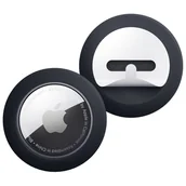 Inne akcesoria audio-wideo - ELAGO Silikonowe Naklejki do AirTag, Czarny - miniaturka - grafika 1