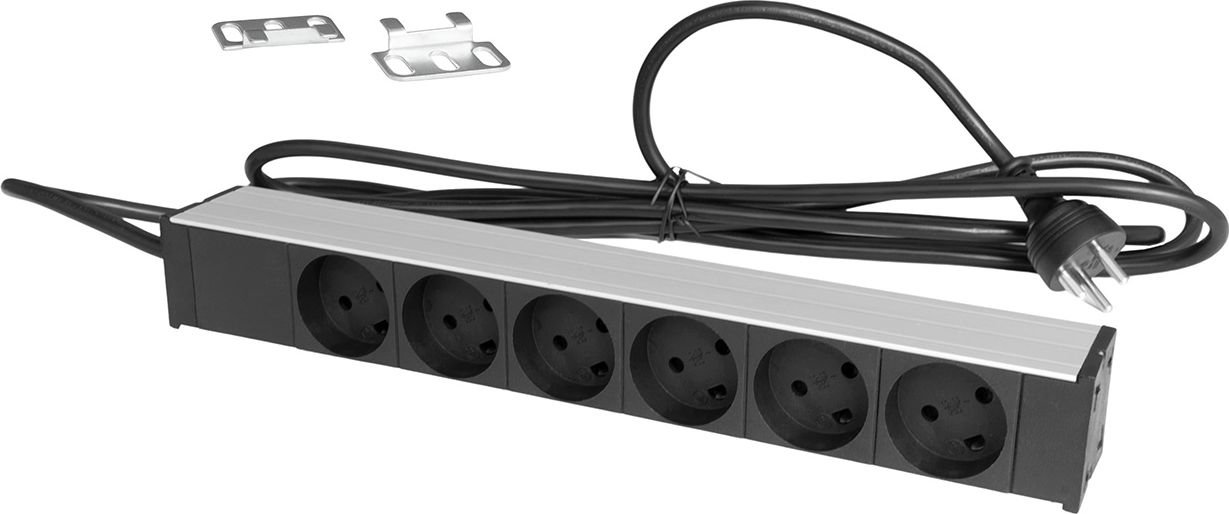 Retex Listwa zasilająca Alu. PDU 334x45x45mm 6-way K 24155016