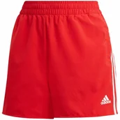 Spodenki damskie - Spodenki damskie adidas Woven 3-Stripes Sport Shorts czerwone GN3108 XL - miniaturka - grafika 1