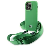 Etui i futerały do telefonów - Lacoste Iconic Petit Pique Crossbody do iPhone 14 Pro Zielony - miniaturka - grafika 1