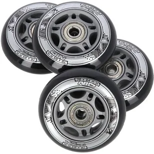 Nils EXTREME PU 72x24 82A CZARNE N (4 szt.) + ABEC-9 (8 szt.) ZESTAW EXTREME - Akcesoria do skatingu - miniaturka - grafika 1