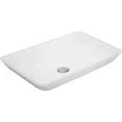 Umywalki - Mexen Megan szklana umywalka nablatowa 56 x 36 cm, biała - 24135630 - miniaturka - grafika 1