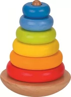 Zabawki interaktywne dla dzieci - Goki Balansująca wieża z pierścieniami 58764 - miniaturka - grafika 1
