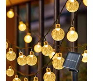 Lampy ogrodowe - Brilagi - LED Solarny ozdobny łańcuch BUBBLE 100xLED/8 funkcji 10m IP65 ciepła biel - miniaturka - grafika 1