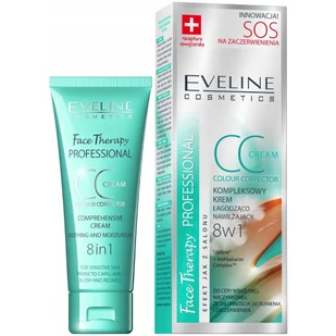Eveline Cosmetics Face Therapy Professional krem CC 8 w 1 łagodząco-nawilżający 30ml - Pozostałe kosmetyki - miniaturka - grafika 2