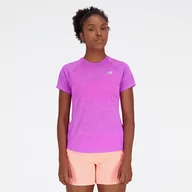 Koszulki i topy damskie - Koszulka damska New Balance WT21262OOR  fioletowe - miniaturka - grafika 1